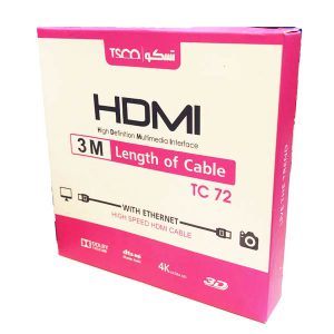 کابل HDMI تسکو مدل TC 72 طول 3 متر