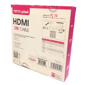 کابل HDMI تسکو مدل TC 72 طول 3 متر